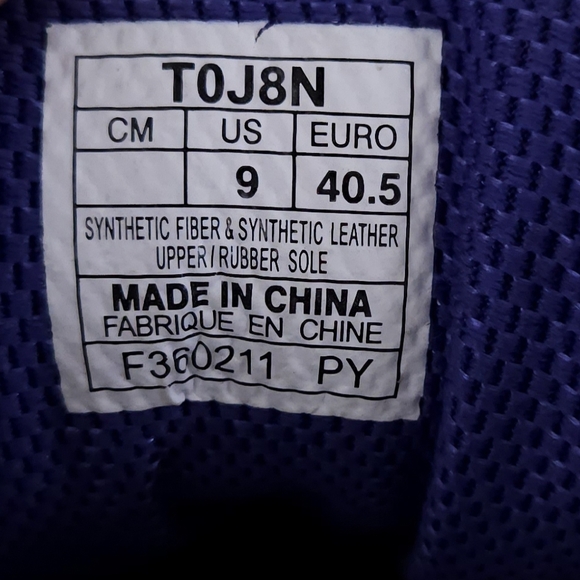 ASICS Gel-1160 Running Shoes US 9 White / Grape - Picture 8 of 9